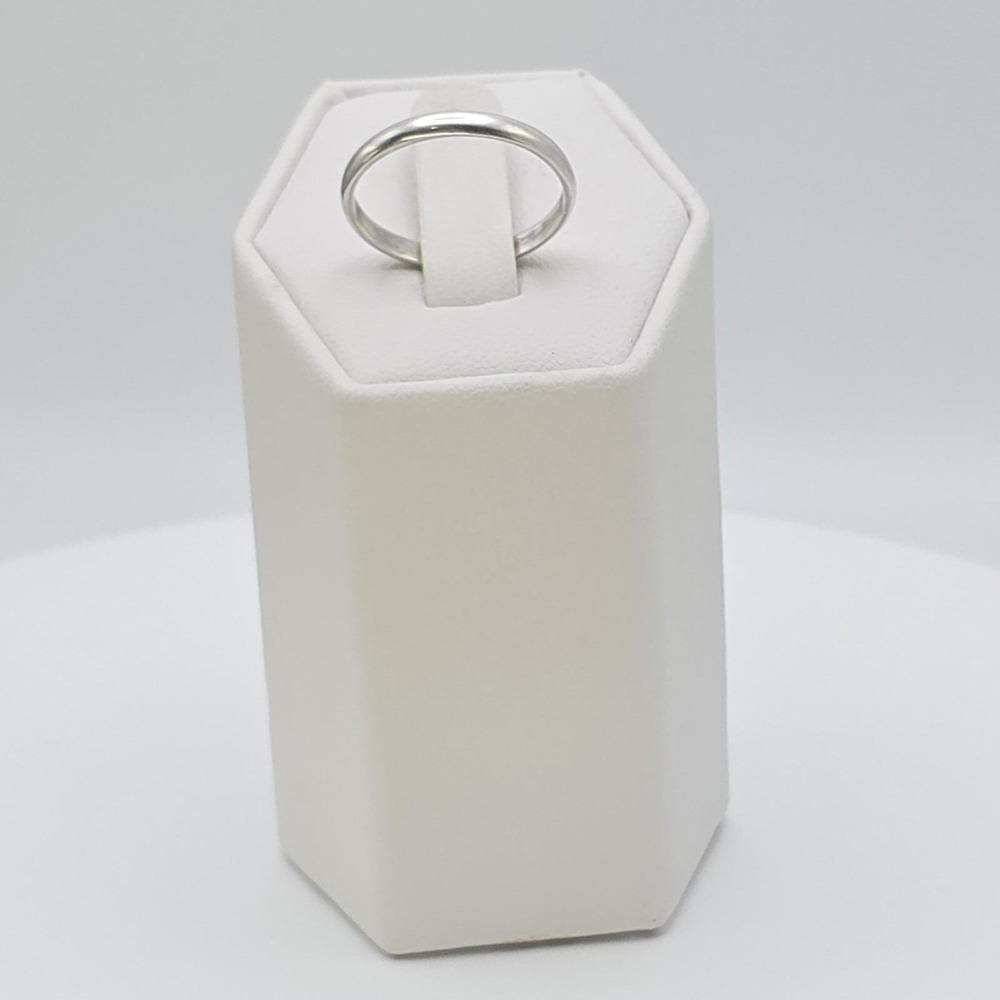 925 Sterling Sliver‎ Ring Rounded Exterior Profile Slim Size 6 Free $hipping - Picture 6 of 11